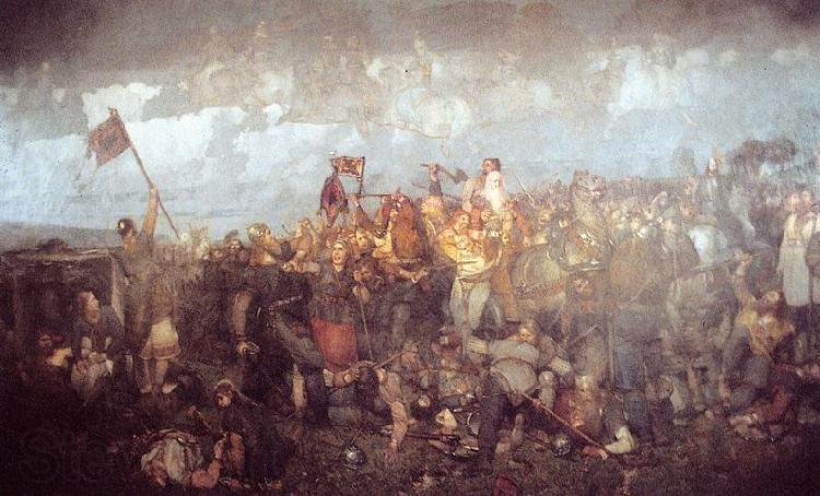 august malmstrom the Battle of Bravalla France oil painting art